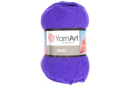 Пряжа Yarnart Baby фиолетовый (203), 100%акрил, 150м, 50г