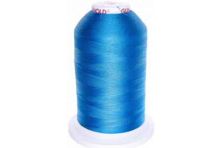 Нитки для машинной вышивки Gunold, 100%полиэстер, 5000м, голубой(61429)