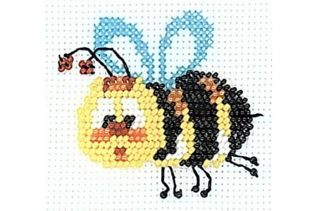 Набор для вышивания бисером РИОЛИС (Сотвори Сама) Пчёлка, 10*10см