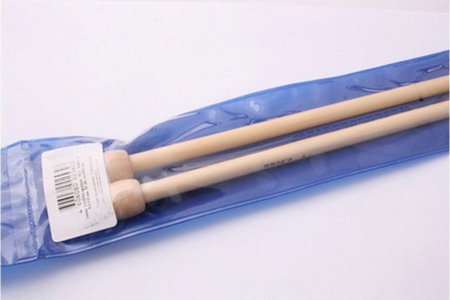Спицы для вязания прямые GAMMA бамбуковые, d8мм, 35-36см