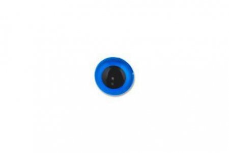 Глаза пластиковые для пришивания HobbyBe на петле, голубой, d10,5мм, 1пара
