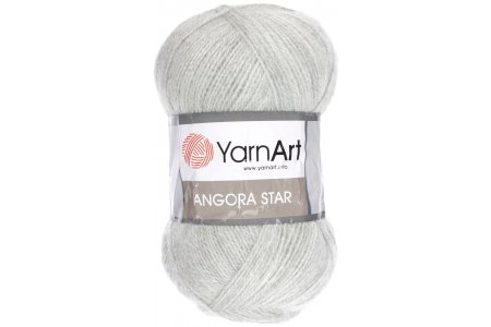 Пряжа Yarnart Angora Star светло-серый (282), 20%шерсть/80%акрил, 500м, 100г