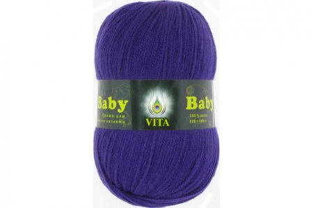 Пряжа Vita Baby темно-сиреневый (2856), 100%акрил, 400м, 100г