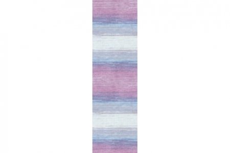 Пряжа Alize Miss Batik белый-голубой-сиреневый (3686), 100% мерсеризованный хлопок, 280м, 50г