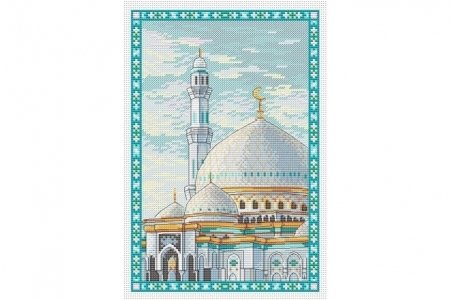 Набор для вышивания крестом МП Студия Мечеть Хазрет Султан, 24*16см