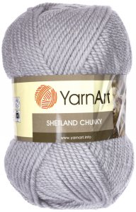 Пряжа Yarnart Shetland Chunky серебристый (629), 50%шерсть/50%акрил, 150м, 100г
