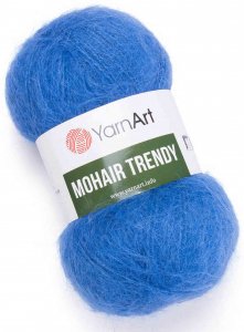 Пряжа Yarnart Mohair Trendy синий (140), 50%мохер/50%акрил, 220м, 100г
