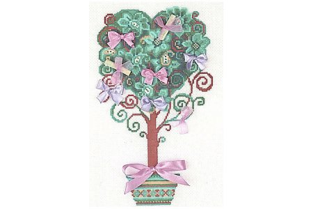 Набор для вышивания крестом Риолис Дерево желаний, 21*30см, 7цветов