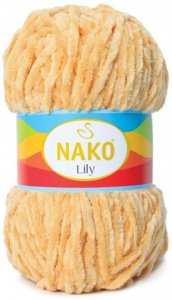 Пряжа Nako Lily желтый (2175), 100%полиэстер, 180м, 100г