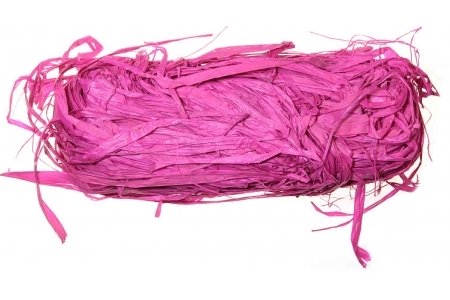 Рафия натуральная FOLIA темно-розовый, 50г
