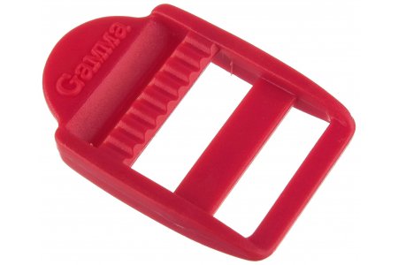 Пряжка регулировочная GAMMA пластик, красный (519), 19мм