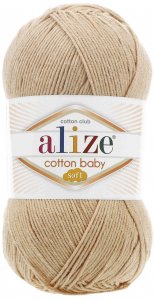 Пряжа Alize Cotton baby soft медовый (310), 50%хлопок/50%акрил, 270м, 100г