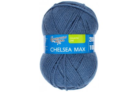 Пряжа Семеновская Chelsea MAX (Челси макс) гроза_v2 (77297), 50%шерсть английский кроссбред/50%акрил, 200м, 100г