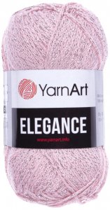 Пряжа YarnArt Elegance светло-розовый (108), 88%хлопок/12%металлик, 130м, 50г