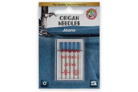 Иглы для швейной машины ORGAN Джинс №90-100, 5шт