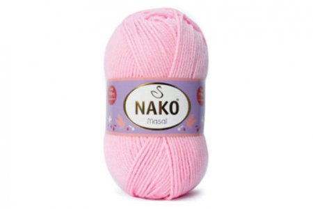 Пряжа Nako Masal розовый (10385), 100%акрил, 165м, 100г