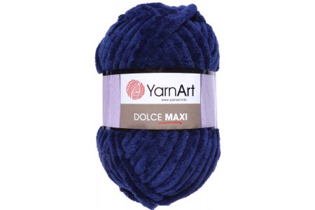Пряжа YarnArt Dolce MAXI темно-синий (756), 100%микрополиэстер, 70м, 200г