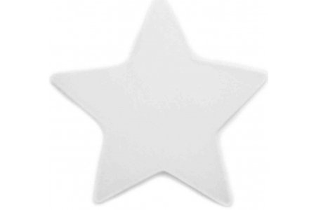 Шелк на каркасе IDEEN эпонж 100% шелк Звезда, натуральный белый, d18см