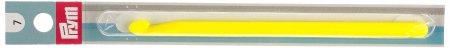 Крючок для вязания PRYM пластик желтый, d 7мм, 14см