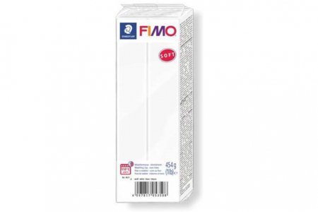 Полимерная глина FIMO Soft, белый (0), 454г