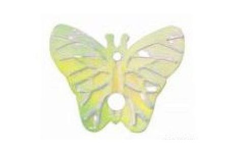 Пайетки АСТРА Бабочки, желто-лимонный (91), 18*23мм, 10г
