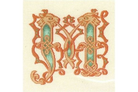 Набор для вышивания крестом Риолис Буквица М, 19*19см