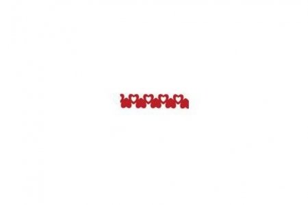 Тесьма декоративная ANNET из фетра, красный(А012)