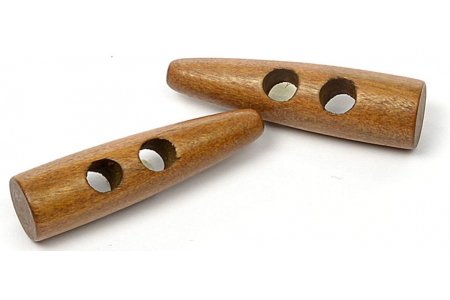 Пуговицы деревянные, коричневый (003), 51мм