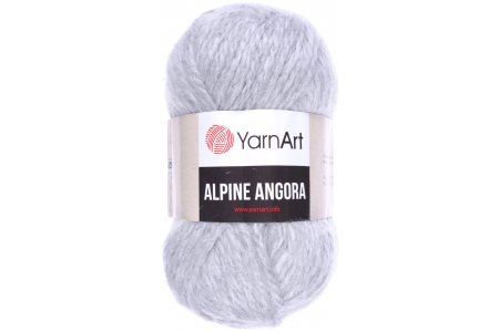 Пряжа Yarnart Alpine angora светло-серый (334), 20%шерсть/80% акрил, 150м, 150г