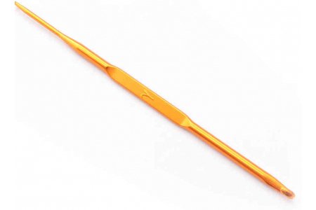 Крючок для вязания GAMMA двусторонний, металлический, d2-4мм, 13см