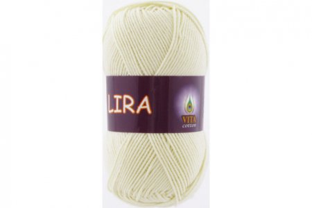 Пряжа Vita cotton Lira молочный (5012), 40%акрил/60%хлопок, 150м, 50г