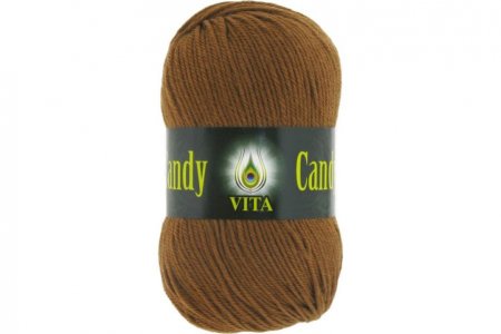 Пряжа Vita Candy корица (2548), 100%шерсть ластер, 178м, 100г