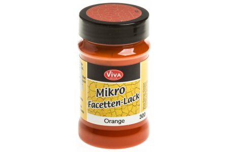 Лак кракелюрный второй шаг VIVA Mikro Facetten-Lack, оранжевый (300), 90мл