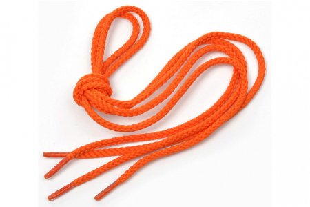 Шнурки круглые, оранжевый, 3,5мм, 60см, 1пара