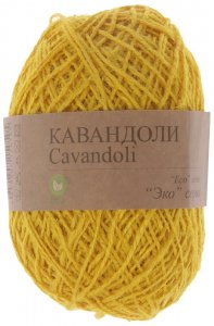 Пряжа Прочее Кавандоли желтый (06), 100%джут, 180м, 100г