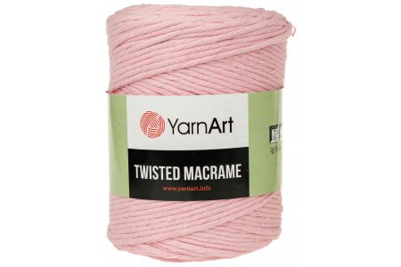 Пряжа YarnArt Twisted Macrame розовый (762), 60%хлопок/40%полиэстер/вискоза, 210м, 500г