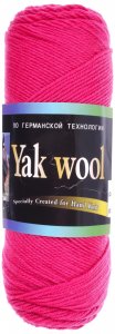 Пряжа Color City Yak wool малиновый (2242), 60%пух яка/20%мериносовая шерсть/20%акрил, 430м, 100г