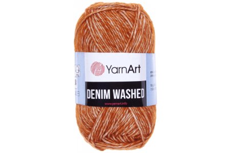 Пряжа YarnArt Denim Washed светло-коричневый (916), 20%акрил/80%хлопок, 130м, 50г