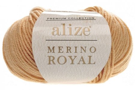 Пряжа Alize Merino royal каштановый (97), 100%шерсть, 100м, 50г