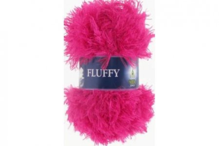 Пряжа Vita fancy Fluffy травка цикламен (5460), 100%полиэстер, 80м, 100г