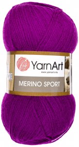Пряжа Yarnart Merino Sport лиловый (786), 50%шерсть/50%акрил, 400м, 100г