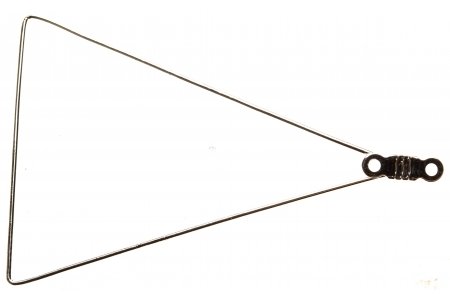 Основа для серег АСТРА Треугольник, серебряный, 48*34 мм, 1шт