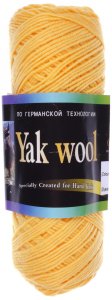 Пряжа Color City Yak wool желтый (2105), 60%пух яка/20%мериносовая шерсть/20%акрил, 430м, 100г