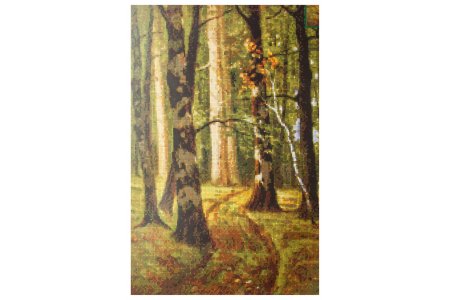 Схема для вышивки крестом цветная, Сосновый лес, 30*42см