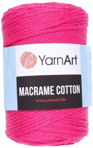 Пряжа YarnArt Macrame cotton ярко-малиновый (803), 85%хлопок/15%полиэстер, 225м, 250г