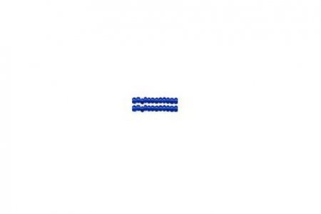 Бисер чешский круглый PRECIOSA 9/0 прозрачный/цветной синий (60300), 50г