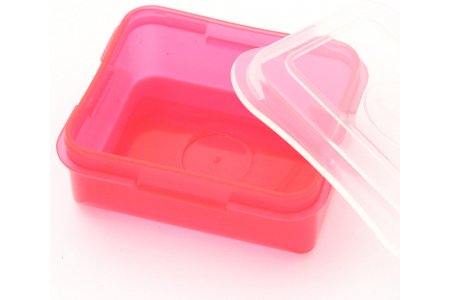 Коробка пластиковая для мелочей PRYM красный, 6*5*2см