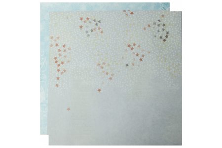 Бумага для скрапбукинга FLEUR Снегопад, коллекция Зимние чудеса, 30*30см