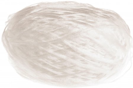 Пряжа Носочная добавка белый (1), 100%полиэстер, 200м, 50г