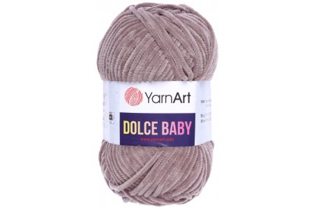 Пряжа YarnArt Dolce Baby серо-бежевый (754), 100%микрополиэстер, 85м, 50г